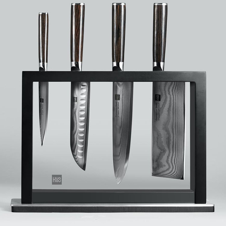 Набор ножей из дамасской стали HuoHou HU0073 Set of 5 Damascus Knife Sets (4 ножа + подставка) Набор ножей из дамасской стали HuoHou HU0073 Set of 5 Damascus Knife Sets (4 ножа + подставка)