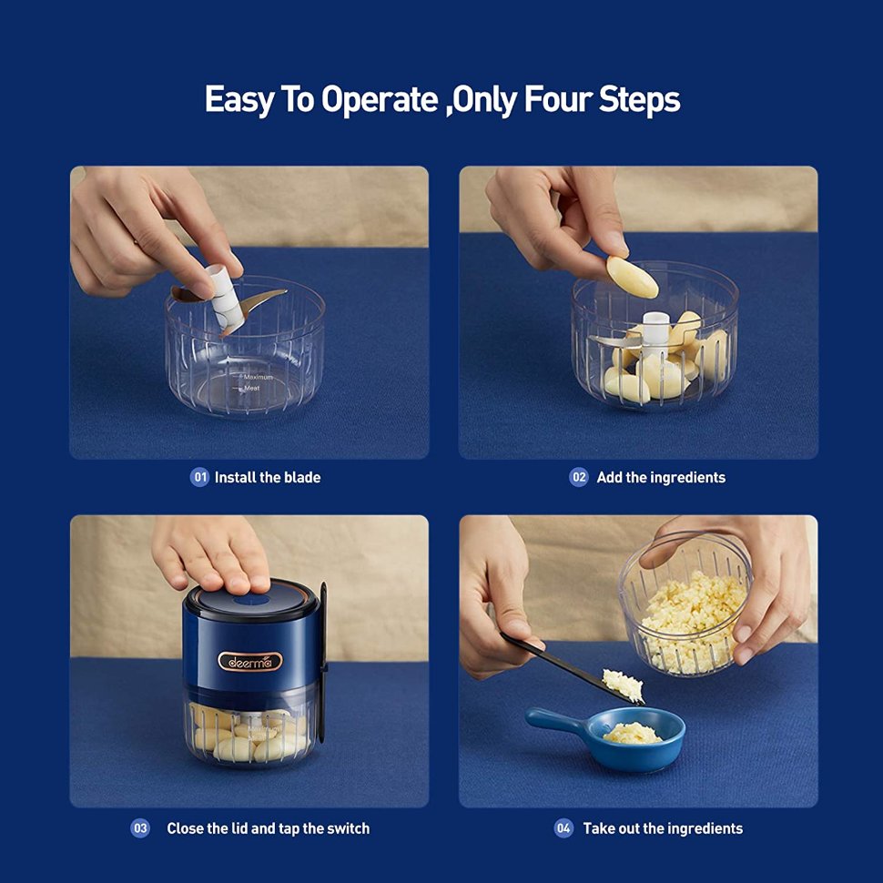 Блендер Deerma Mini Garlic Grinder JS100 Блендер Deerma Mini Garlic Grinder JS100