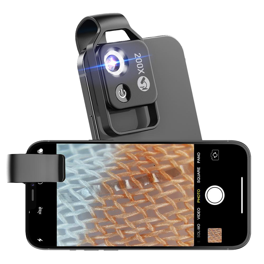 Объектив - микроскоп Apexel Mobile Microscope 200X для смартфона Объектив - микроскоп Apexel Mobile Microscope 200X для смартфона