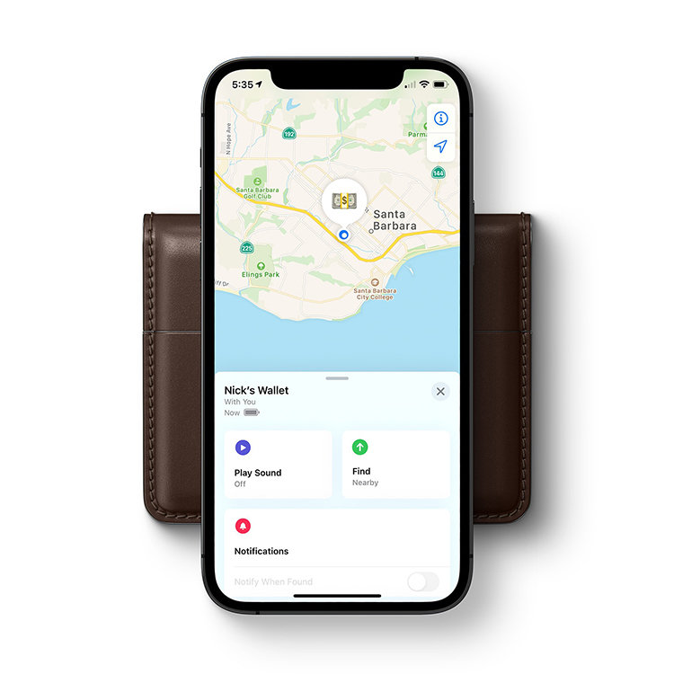 Чехол-карта Nomad Card для AirTag Чёрный Чехол-карта Nomad Card для AirTag Чёрный