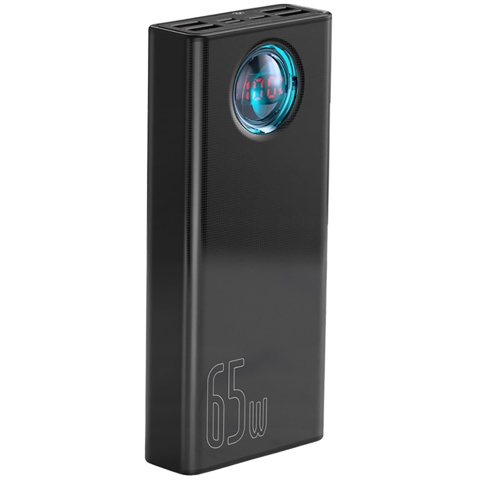 Внешний аккумулятор Baseus Amblight 65Вт 30000мАч (+кабель Type-C 1м) Чёрный Внешний аккумулятор Baseus Amblight 65Вт 30000мАч (+кабель Type-C 1м) Чёрный