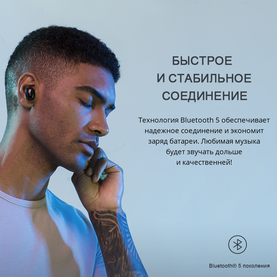 Наушники 1More True Wireless Earbuds ECS3001B Чёрные Наушники 1More True Wireless Earbuds ECS3001B Чёрные