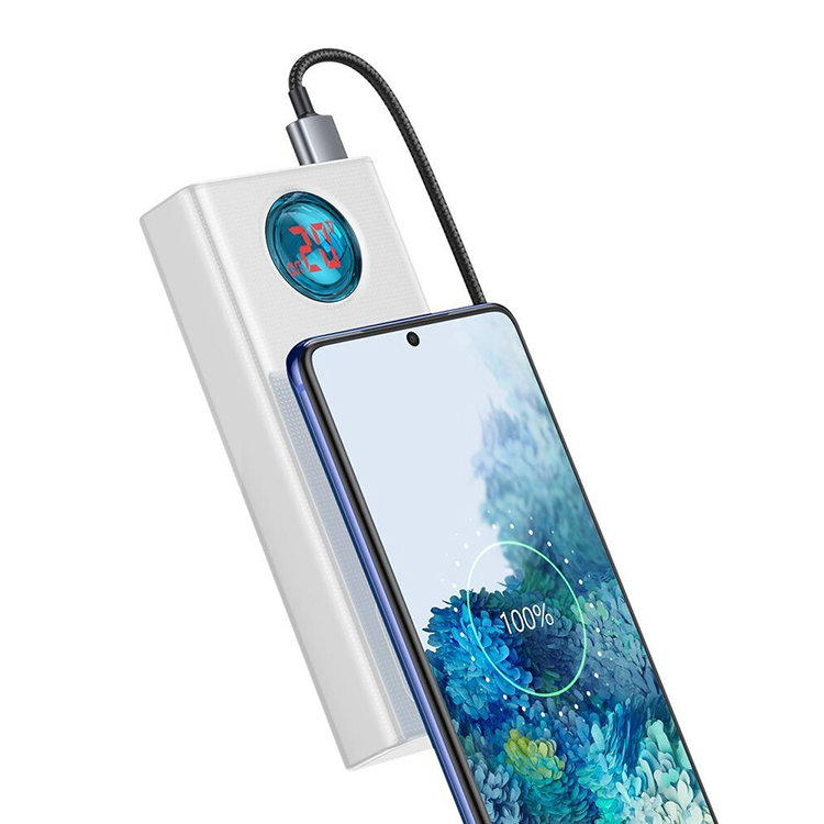 Внешний аккумулятор Baseus Amblight 65Вт 30000мАч (+кабель Type-C 1м) Чёрный Внешний аккумулятор Baseus Amblight 65Вт 30000мАч (+кабель Type-C 1м) Чёрный