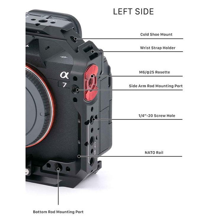 Клетка Tilta Basic Kit для Sony a7 IV Чёрная Клетка Tilta Basic Kit для Sony a7 IV Чёрная