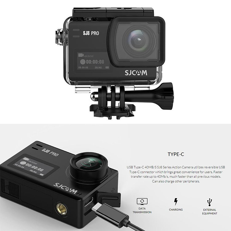 Экшн-камера SJCAM SJ8 PRO Чёрная Экшн-камера SJCAM SJ8 PRO Чёрная