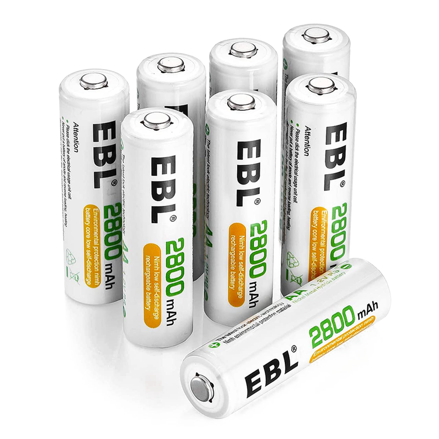 Комплект аккумуляторных батарей EBL AA 2800mAh (8шт) Комплект аккумуляторных батарей EBL AA 2800mAh (8шт)