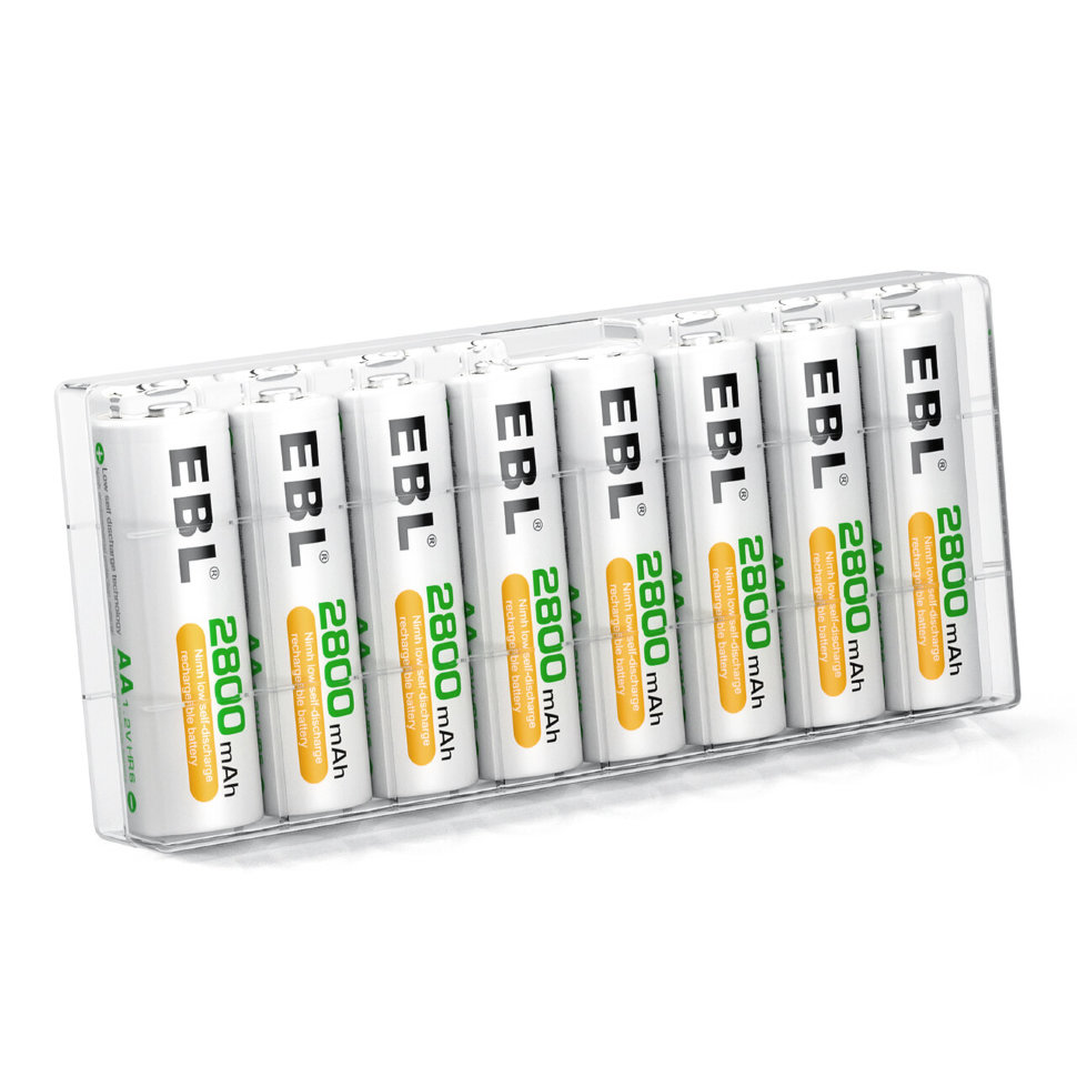 Комплект аккумуляторных батарей EBL AA 2800mAh (8шт) Комплект аккумуляторных батарей EBL AA 2800mAh (8шт)