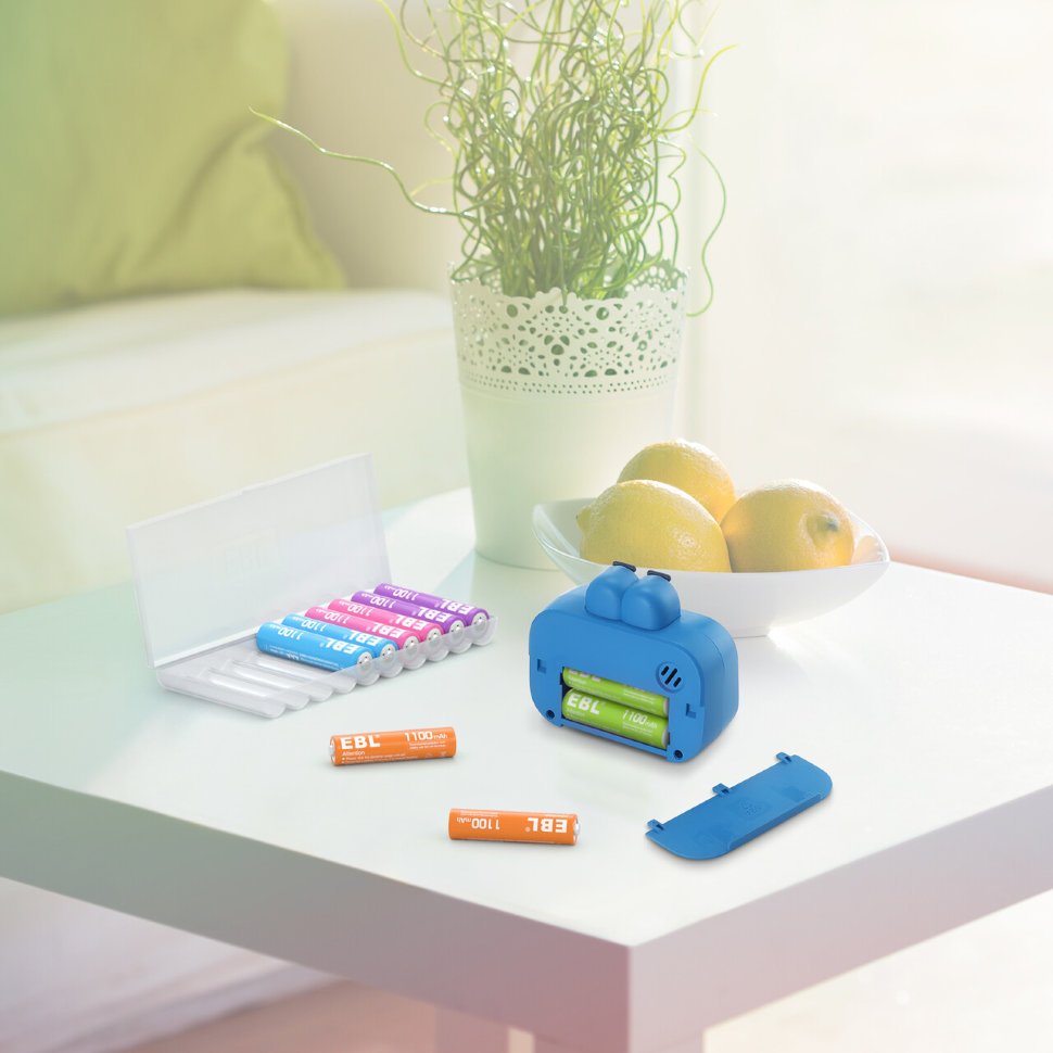 Комплект аккумуляторных батарей EBL Rainbow AAA 1100mAh (10шт) Комплект аккумуляторных батарей EBL Rainbow AAA 1100mAh (10шт)