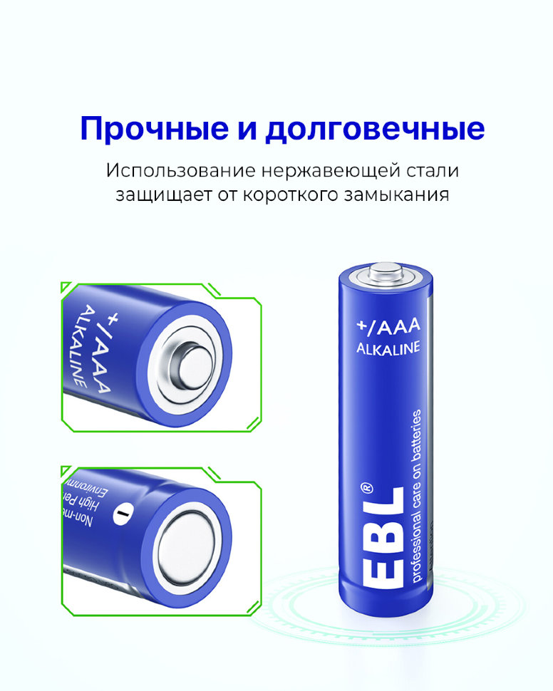 Комплект батареек EBL AAA 1150mAh (4шт) Комплект батареек EBL AAA 1150mAh (4шт)