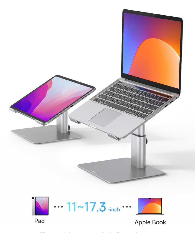 Подставка для ноутбука Baseus Metal Adjustable Laptop Stand Серебро Подставка для ноутбука Baseus Metal Adjustable Laptop Stand Серебро