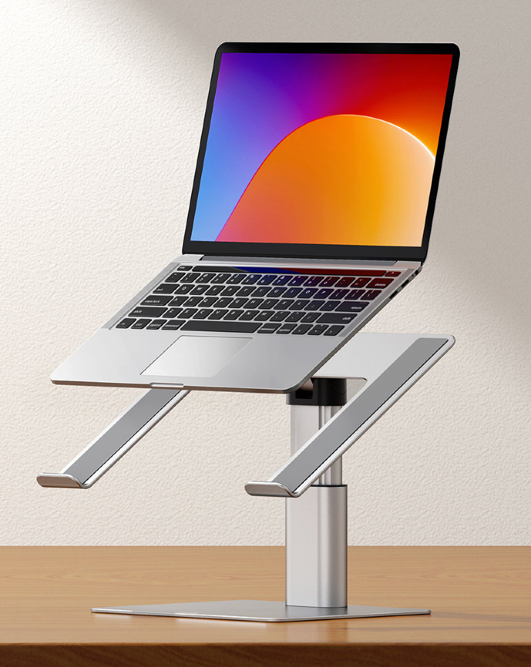 Подставка для ноутбука Baseus Metal Adjustable Laptop Stand Серебро Подставка для ноутбука Baseus Metal Adjustable Laptop Stand Серебро