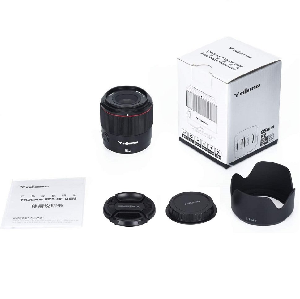 Объектив Yongnuo Ynlens 35mm F2S DF DSM E-mount Объектив Yongnuo Ynlens 35mm F2S DF DSM E-mount