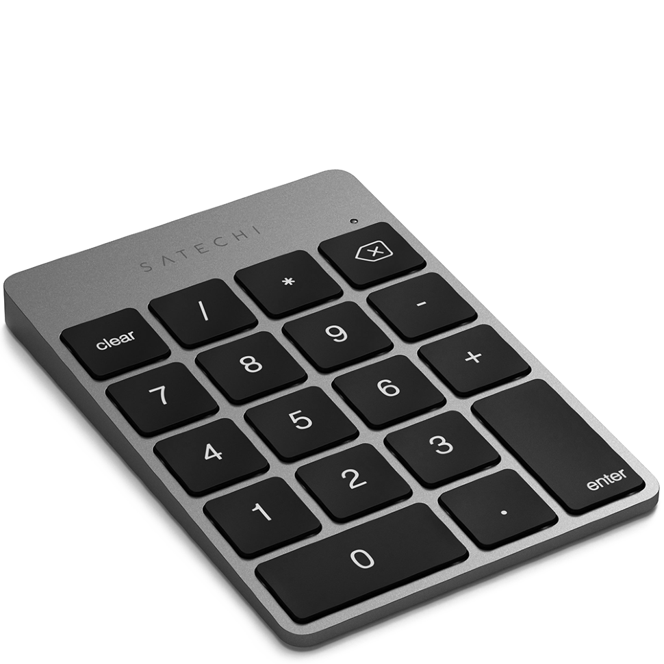Цифровая клавиатура Satechi Aluminum Slim Keypad Серая Цифровая клавиатура Satechi Aluminum Slim Keypad Серая