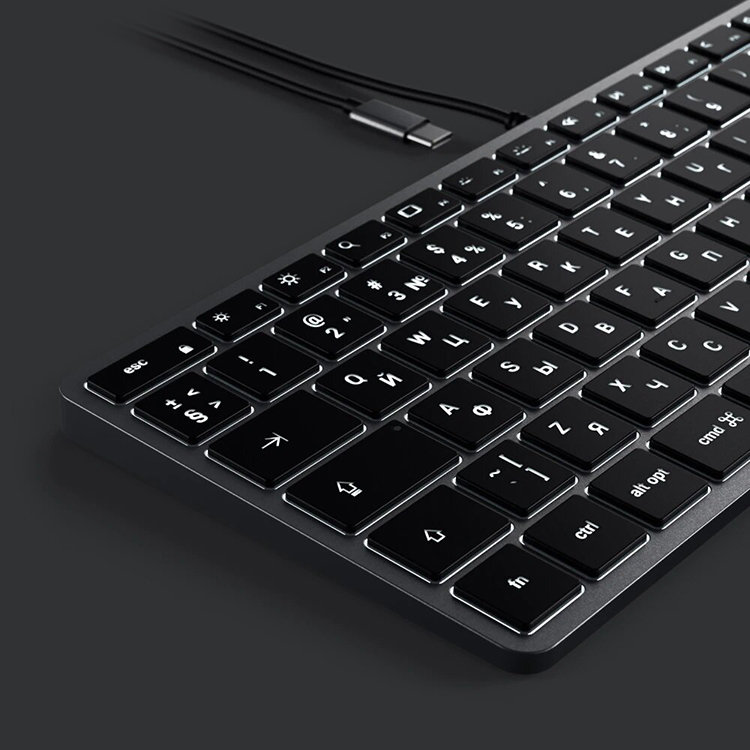 Клавиатура Satechi Slim W1 (RU) Серая Клавиатура Satechi Slim W1 (RU) Серая