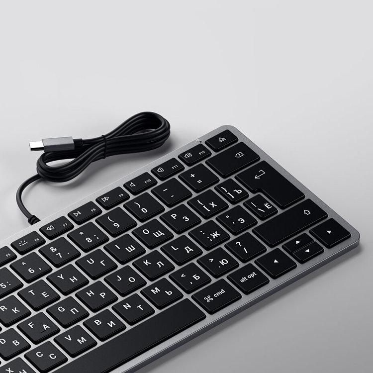 Клавиатура Satechi Slim W1 (RU) Серая Клавиатура Satechi Slim W1 (RU) Серая