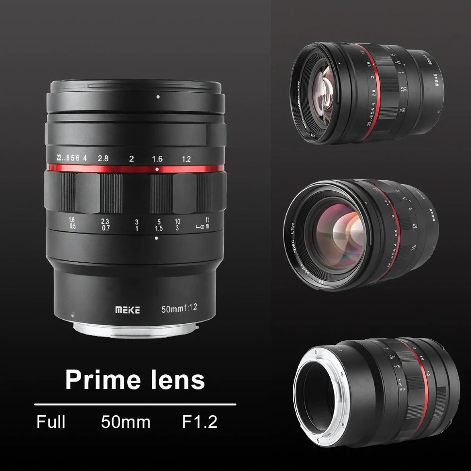 Объектив Meike 50mm F1.2 MF L-mount Объектив Meike 50mm F1.2 MF L-mount
