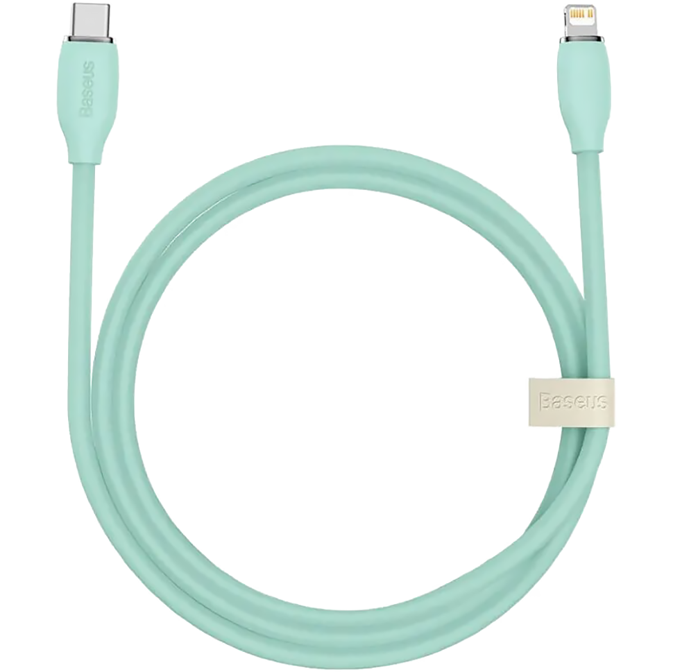 Кабель Baseus Jelly Liquid Type-C - Lightning 20W 1.2м Зеленый Кабель Baseus Jelly Liquid Type-C - Lightning 20W 1.2м Зеленый