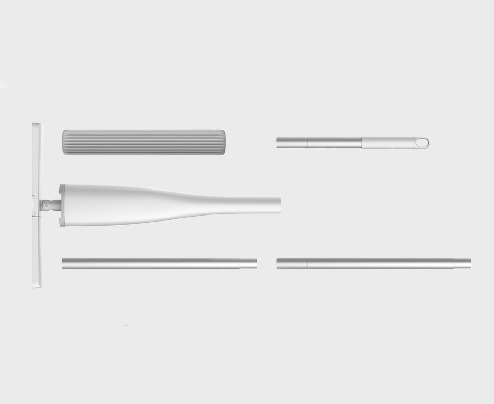 Швабра с автоотжимом Blue Fish Squeezing Water Sponge Mop Белая Швабра с автоотжимом Blue Fish Squeezing Water Sponge Mop Белая