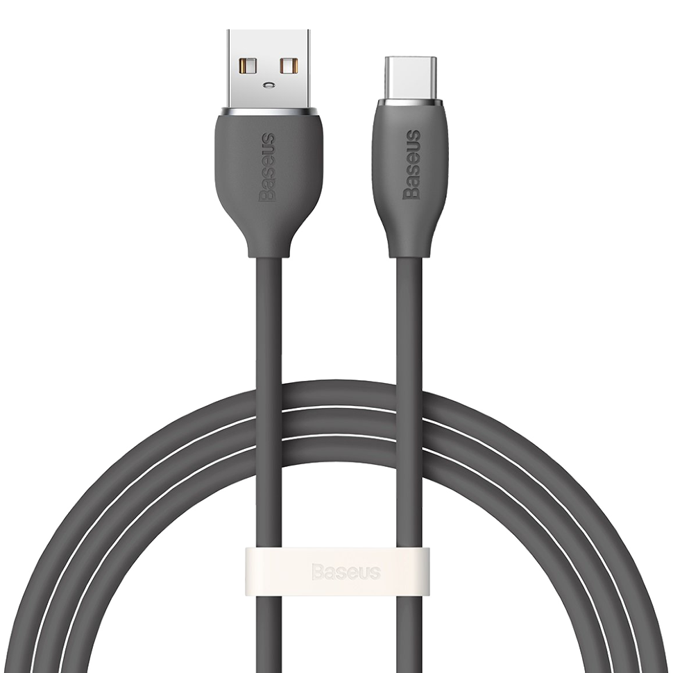 Кабель Baseus Jelly Liquid USB - Type-C 100W 2м Чёрный Кабель Baseus Jelly Liquid USB - Type-C 100W 2м Чёрный