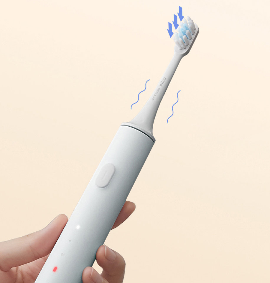 Звуковая зубная щетка Xiaomi Mijia T500C (+3 насадки) Голубая Звуковая зубная щетка Xiaomi Mijia T500C (+3 насадки) Голубая