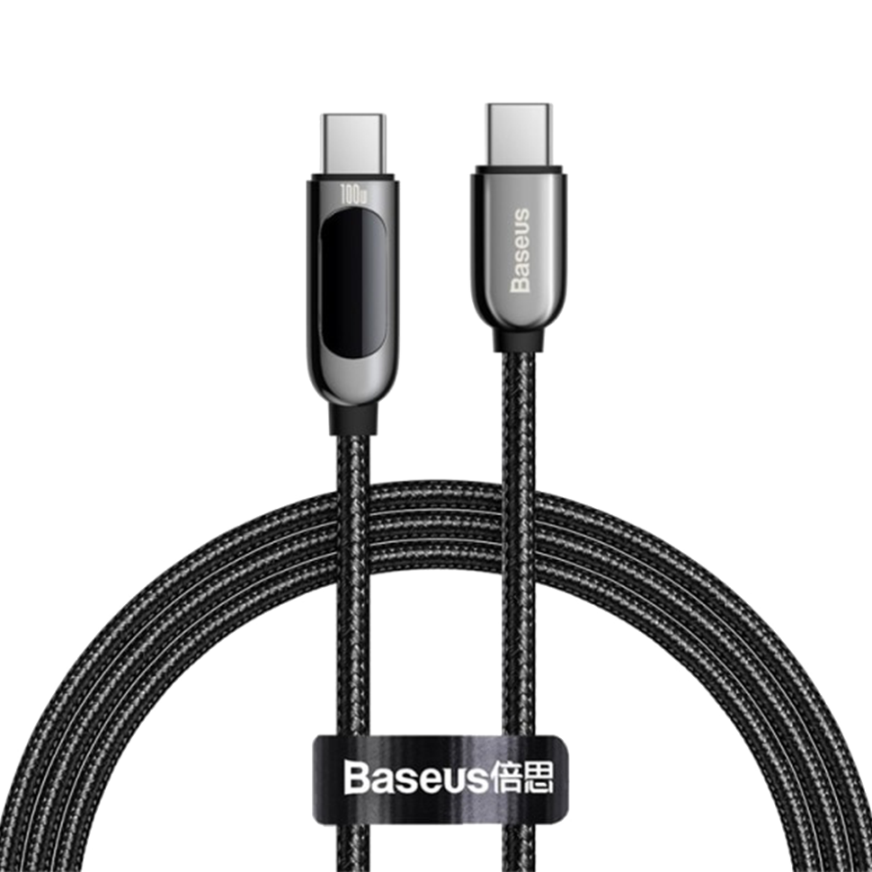 Кабель Baseus Display Type-C 100W 2м Чёрный Кабель Baseus Display Type-C 100W 2м Чёрный