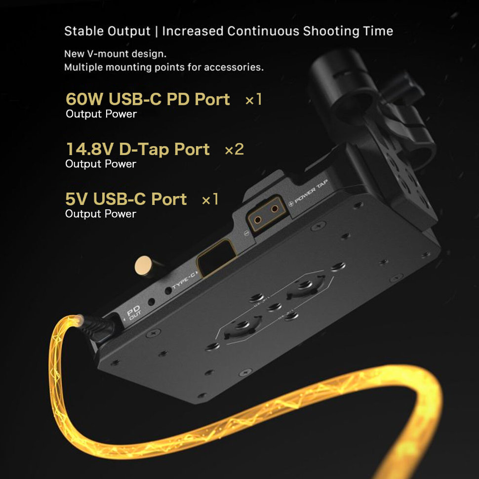 Батарейная площадка Tilta Tiltaing Smart V-Mount (ARCA) Чёрная Батарейная площадка Tilta Tiltaing Smart V-Mount (ARCA) Чёрная