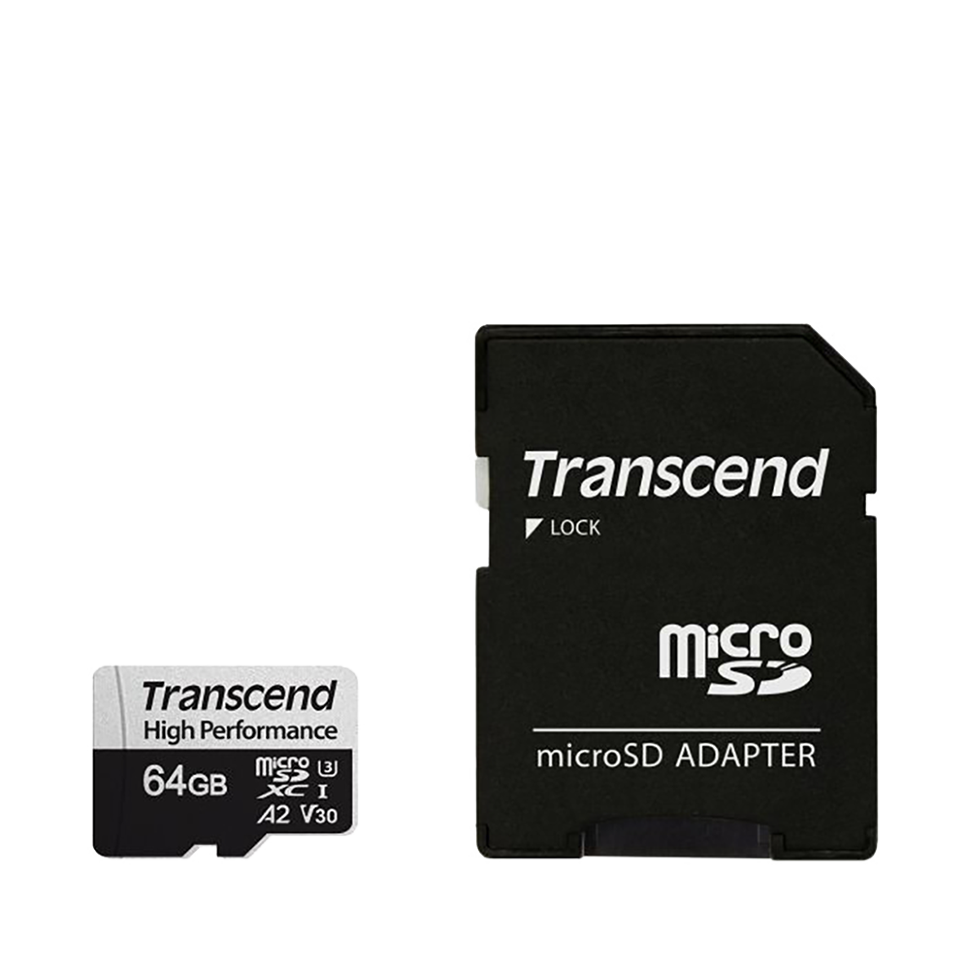 Карта памяти Transcend microSDXC High Endurance 350V 64 Гб UHS-I Class 1 (U1), Class 10