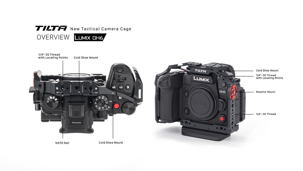 Клетка Tilta Basic Kit для Panasonic GH6/GH7 Чёрная Клетка Tilta Basic Kit для Panasonic GH6/GH7 Чёрная
