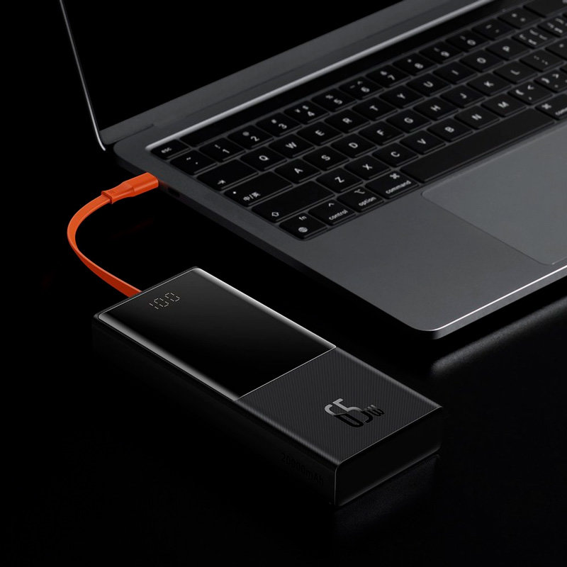 Внешний аккумулятор Baseus Elf 20000mAh 65W Чёрный Внешний аккумулятор Baseus Elf 20000mAh 65W Чёрный