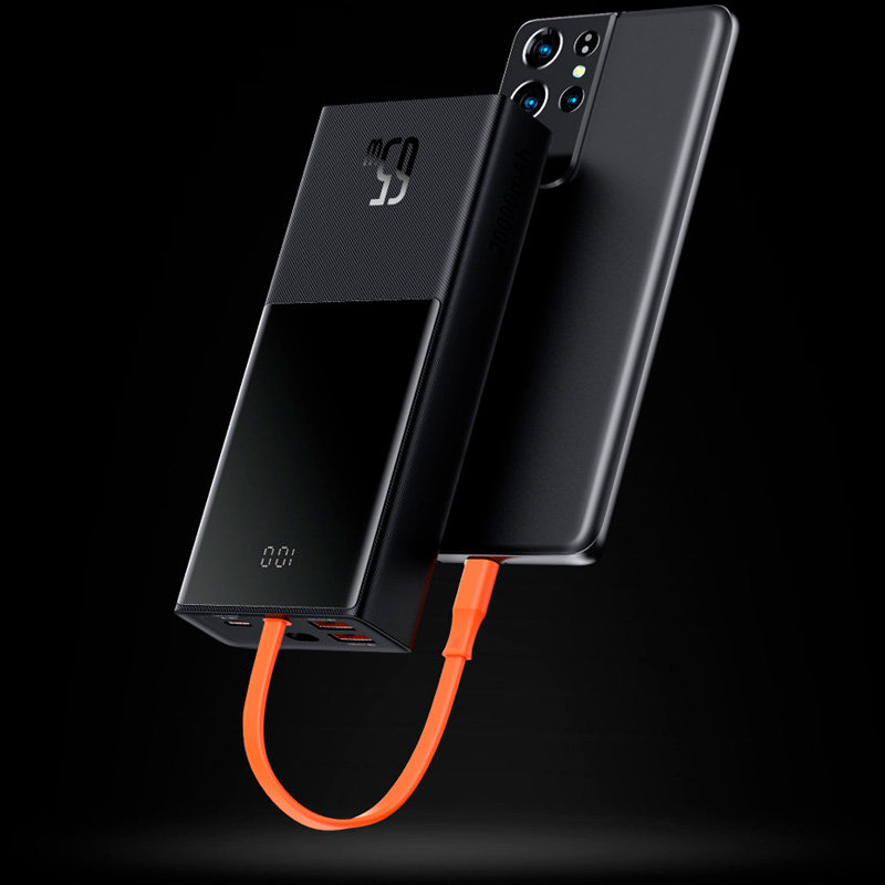 Внешний аккумулятор Baseus Elf 20000mAh 65W Чёрный Внешний аккумулятор Baseus Elf 20000mAh 65W Чёрный