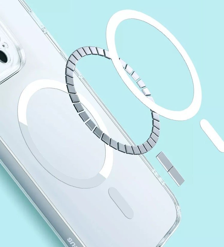 Чехол Baseus Crystal Magnetic для iPhone 14 Plus (+ стекло) Чехол Baseus Crystal Magnetic для iPhone 14 Plus (+ стекло)