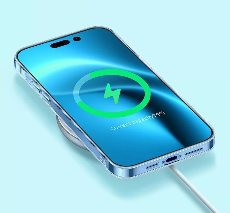 Чехол Baseus Crystal Magnetic для iPhone 14 Plus (+ стекло) Чехол Baseus Crystal Magnetic для iPhone 14 Plus (+ стекло)