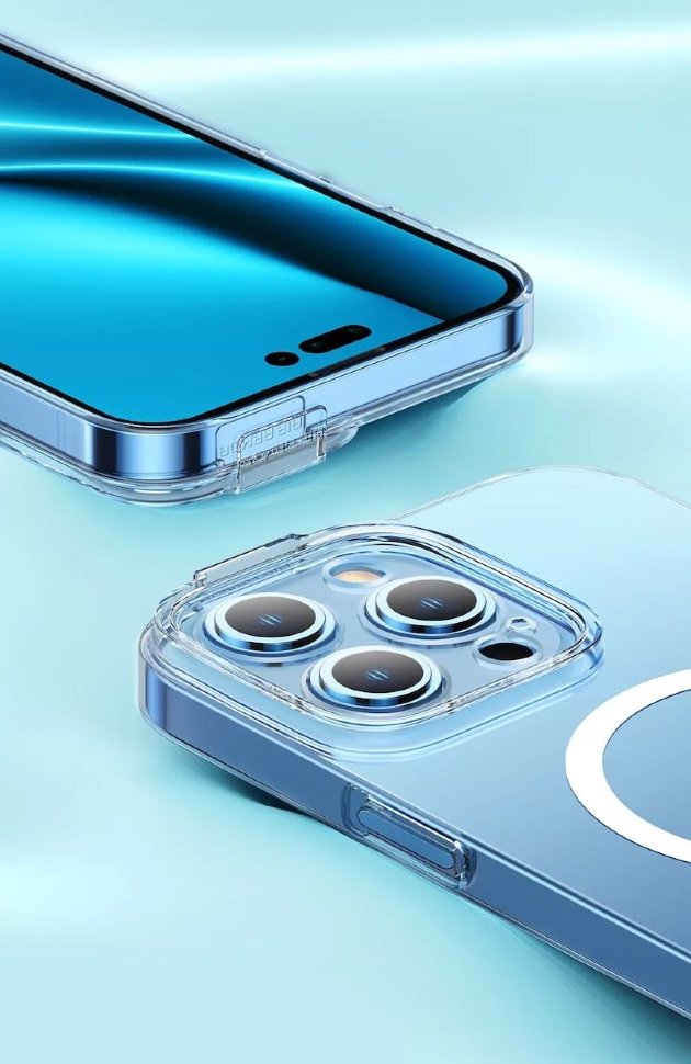 Чехол Baseus Crystal Magnetic для iPhone 14 Plus (+ стекло) Чехол Baseus Crystal Magnetic для iPhone 14 Plus (+ стекло)