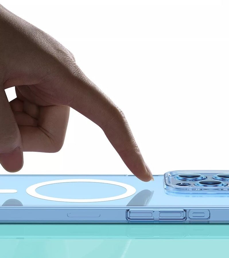 Чехол Baseus Crystal Magnetic для iPhone 14 Plus (+ стекло) Чехол Baseus Crystal Magnetic для iPhone 14 Plus (+ стекло)