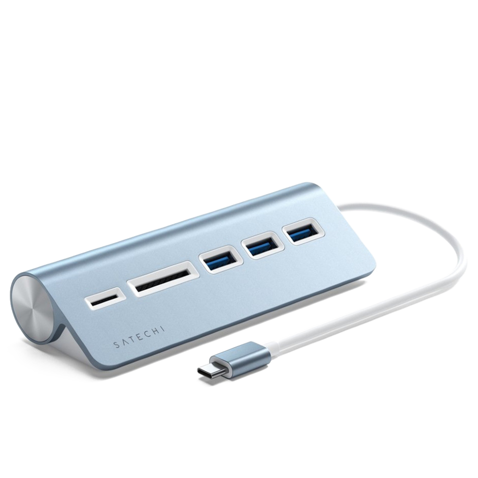 Хаб Satechi USB-C Combo HUB for desktop Голубой Хаб Satechi USB-C Combo HUB for desktop Голубой