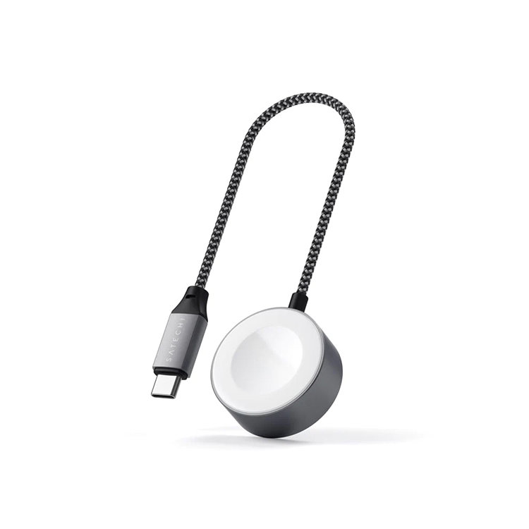 Беспроводная зарядка Satechi USB-C Magnetic Charging Cable для Apple Watch Серая Беспроводная зарядка Satechi USB-C Magnetic Charging Cable для Apple Watch Серая
