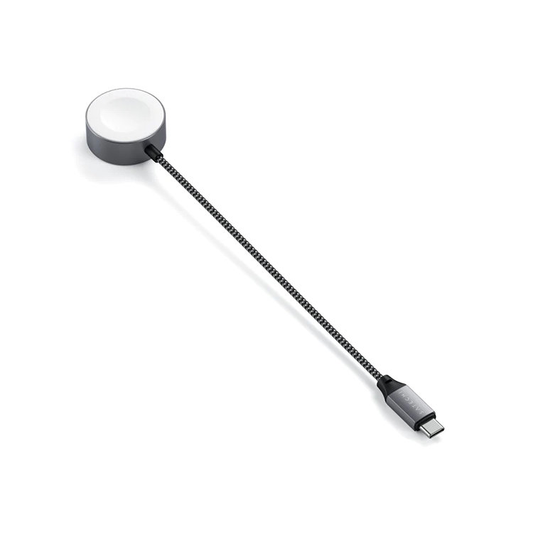 Беспроводная зарядка Satechi USB-C Magnetic Charging Cable для Apple Watch Серая Беспроводная зарядка Satechi USB-C Magnetic Charging Cable для Apple Watch Серая