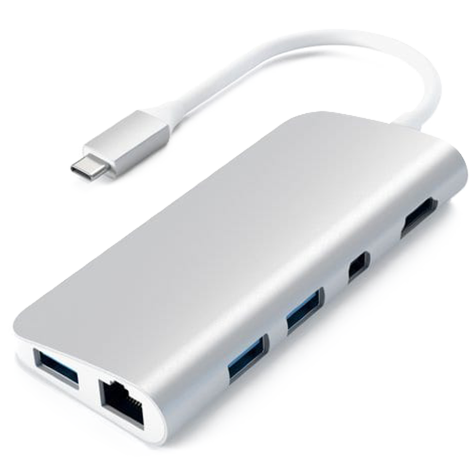Хаб Satechi Type-C Multimedia Adapter Серебро