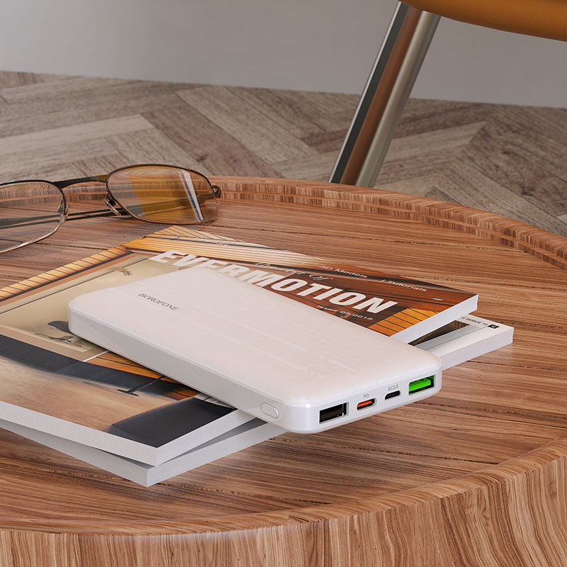 Внешний аккумулятор Borofone BJ9 Uranus 10000mAh 18W Белый Внешний аккумулятор Borofone BJ9 Uranus 10000mAh 18W Белый