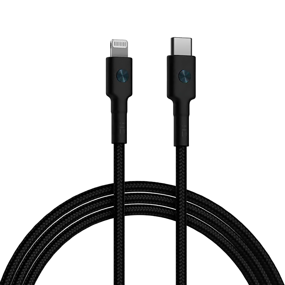 Кабель ZMI Lightning - Type-C AL873K 1м Чёрный Кабель ZMI Lightning - Type-C AL873K 1м Чёрный