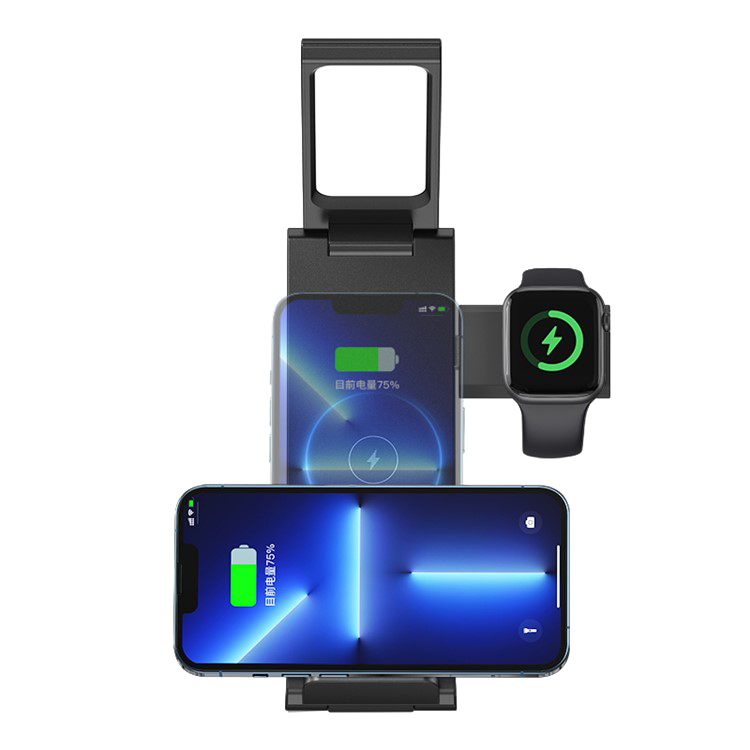 Беспроводная зарядка USAMS US-CD181 3-in-1 15W Беспроводная зарядка USAMS US-CD181 3-in-1 15W