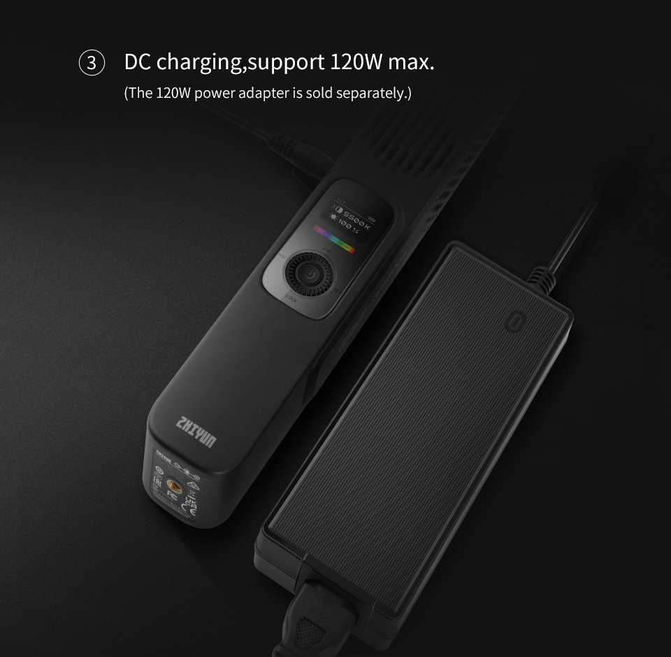 Осветитель Zhiyun FIVERAY F100 COMBO Чёрный Осветитель Zhiyun FIVERAY F100 COMBO Чёрный