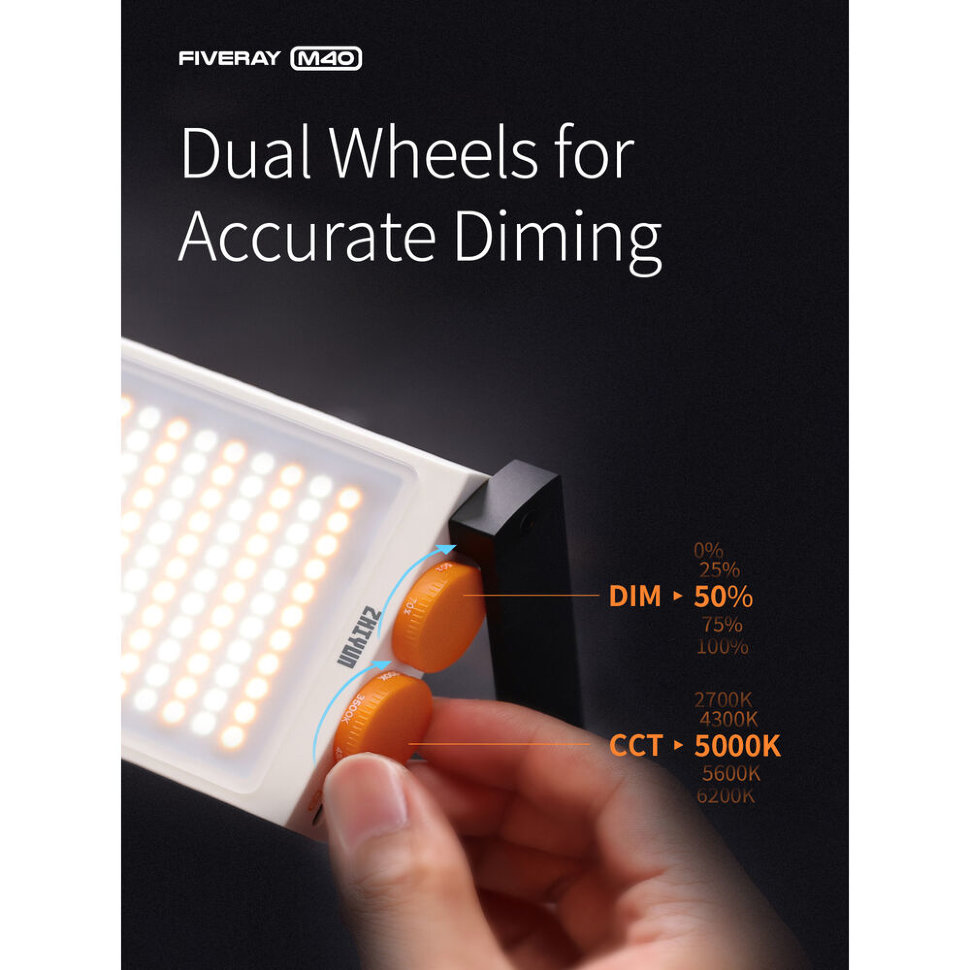 Осветитель Zhiyun FIVERAY M40 Белый Осветитель Zhiyun FIVERAY M40 Белый