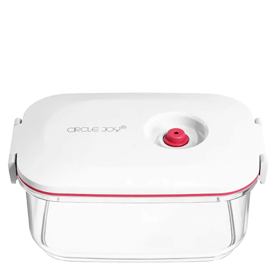 Контейнер Circle Joy Vacuum Glass Container 1L Белый