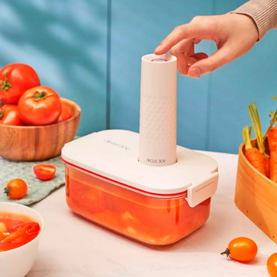 Контейнер Circle Joy Vacuum Glass Container 1L Белый Контейнер Circle Joy Vacuum Glass Container 1L Белый