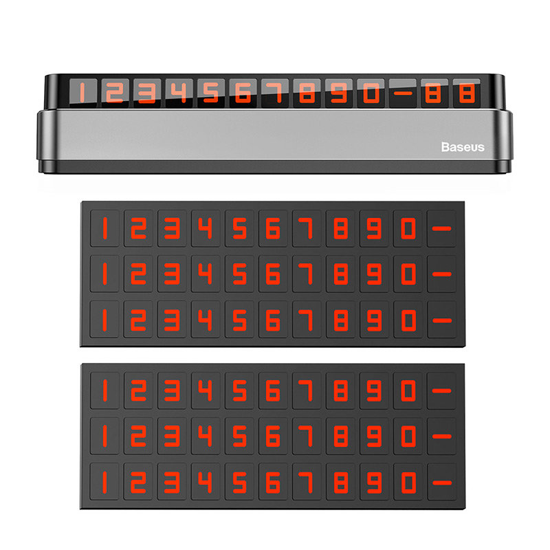 Автовизитка Baseus Moonlight Box Серый Автовизитка Baseus Moonlight Box Серый