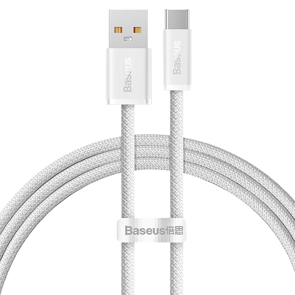 Кабель Baseus Dynamic USB - Type-C 100W 2м Белый Кабель Baseus Dynamic USB - Type-C 100W 2м Белый