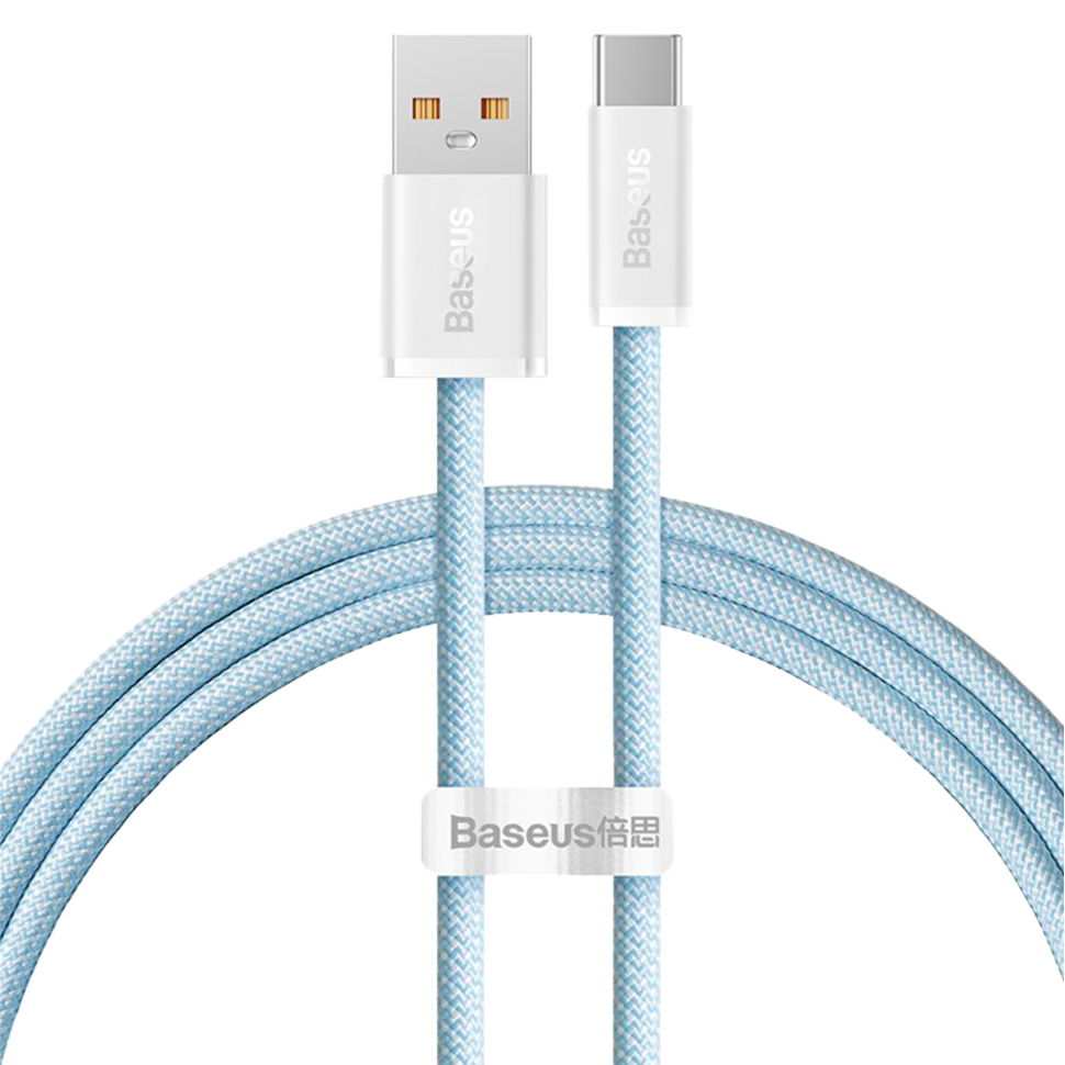 Кабель Baseus Dynamic USB - Type-C 100W 2м Синий Кабель Baseus Dynamic USB - Type-C 100W 2м Синий