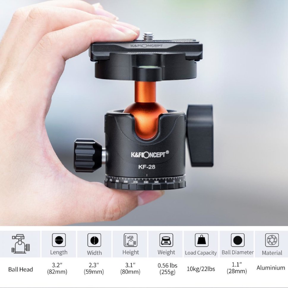 Штатив K&F Concept SA254C4 Штатив K&F Concept SA254C4