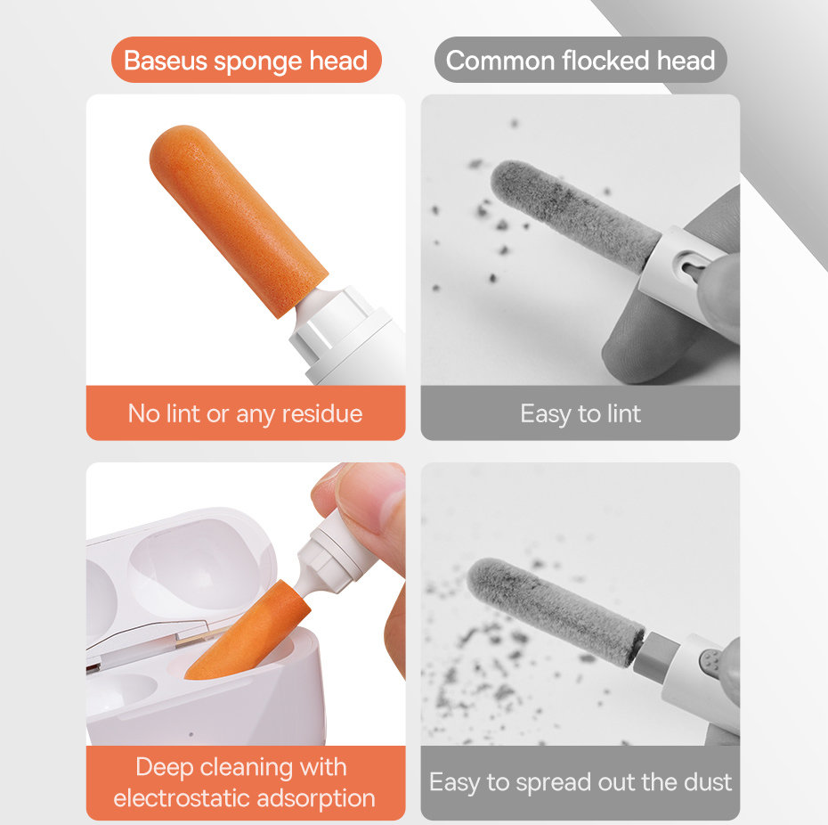 Щетка для чистки Baseus Cleaning Brush Белая Щетка для чистки Baseus Cleaning Brush Белая